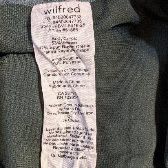 Aritzia Wilfred Montegue Green Crepe Pull On Paper bag Shorts Size Xsmall - Picture 4 of 4